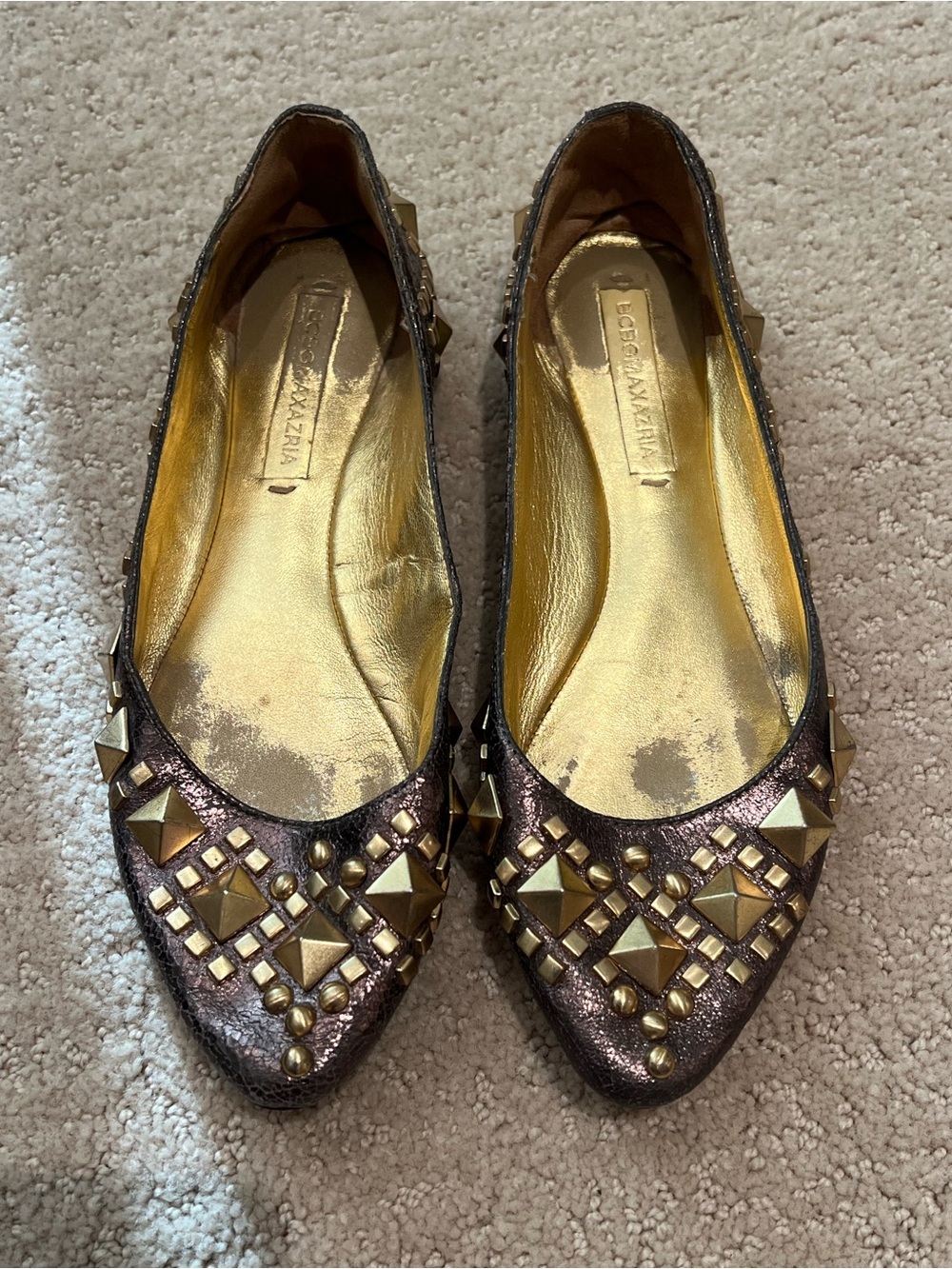 BCBG Bronze Ballet Flats